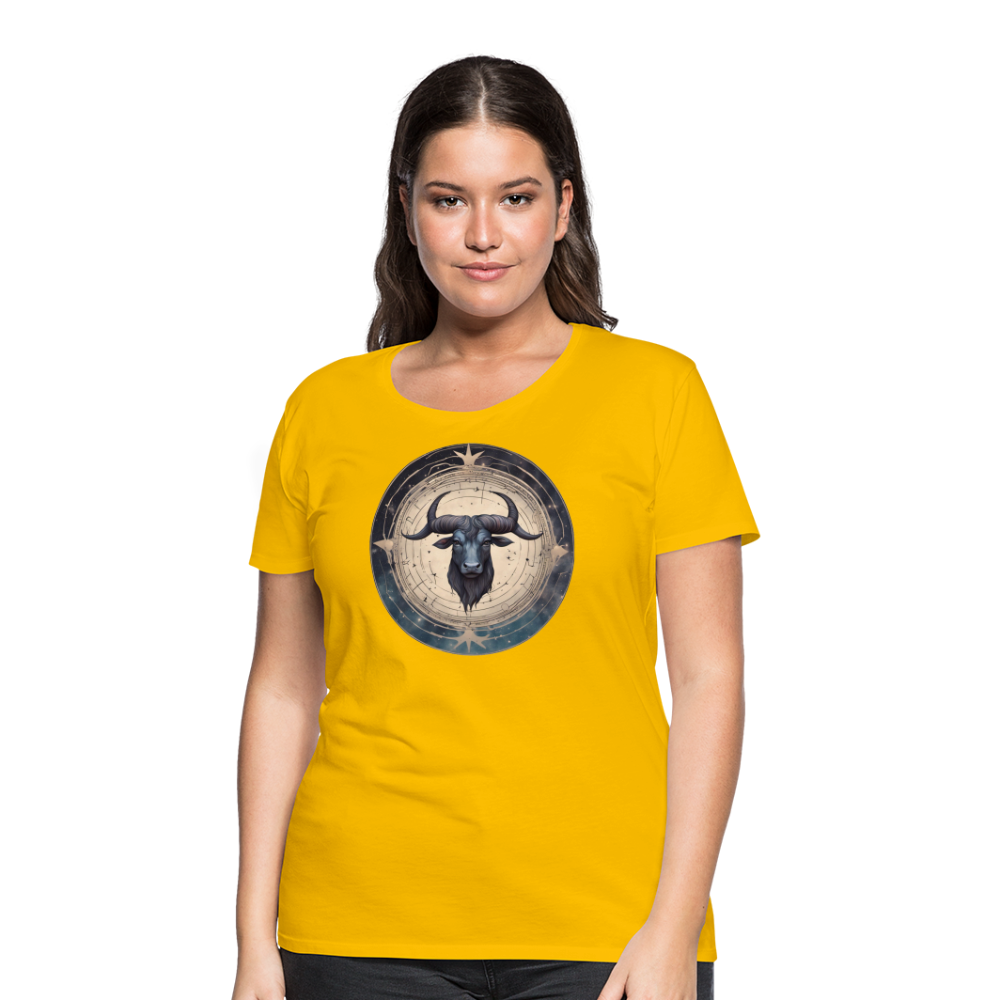 Women’s Mythical Taurus Premium T-Shirt - sun yellow