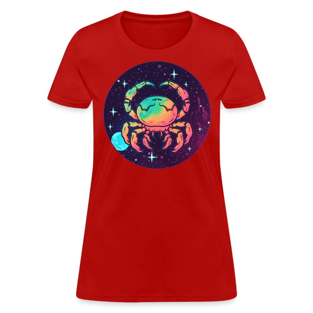 Women's Mystic Cancer T-Shirt - red