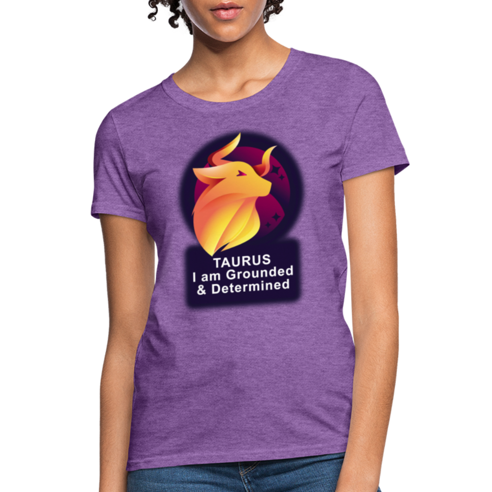 Women's Glow Taurus T-Shirt - purple heather