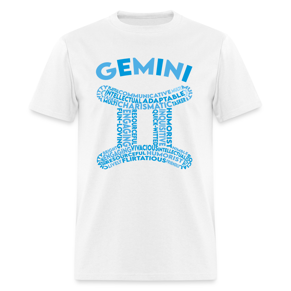 Men's Power Words Gemini Classic T-Shirt - white