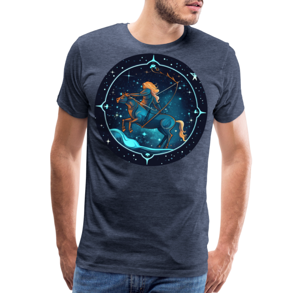 Men's Magic Sagittarius Premium T-Shirt - heather blue