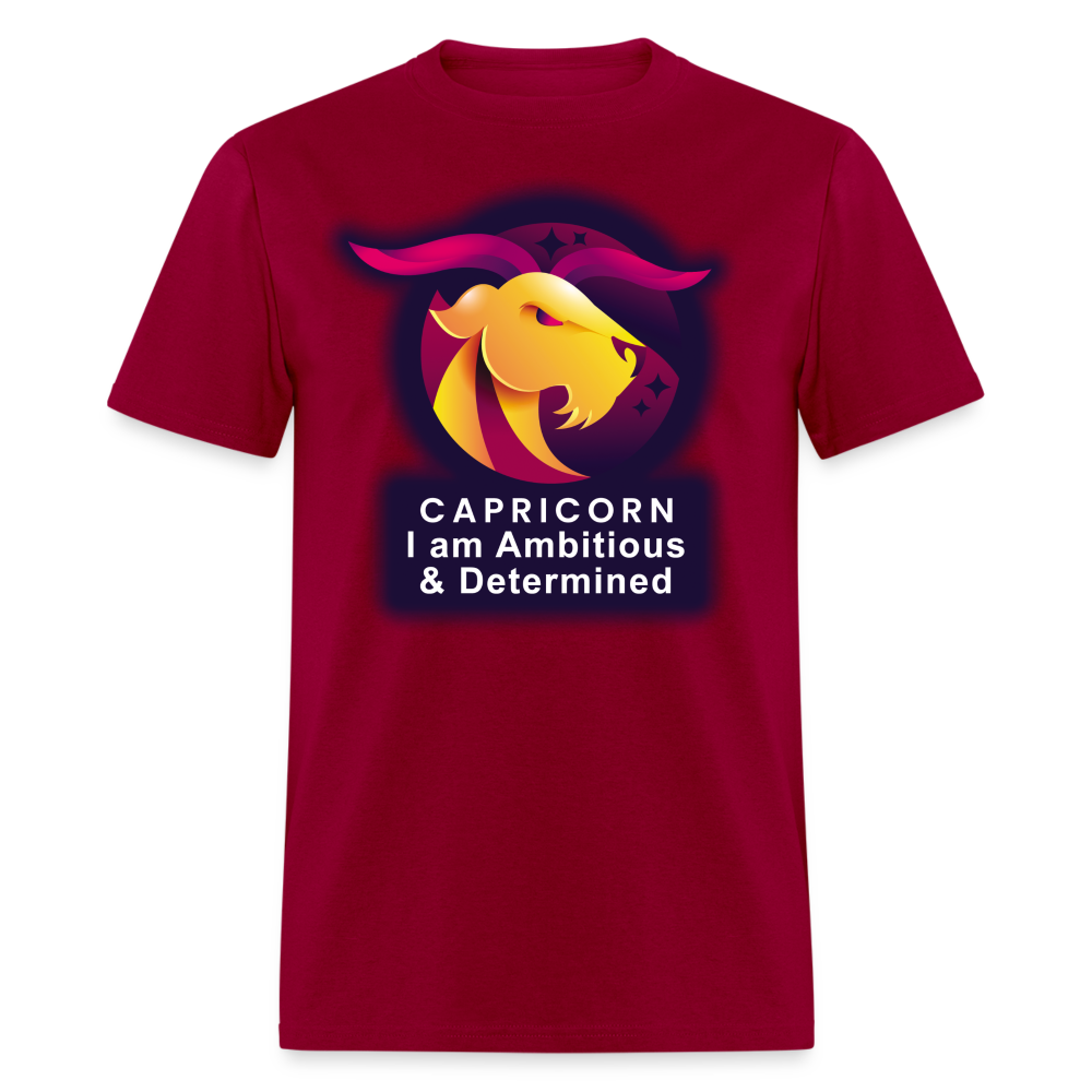 Men's Glow Capricorn Classic T-Shirt - dark red