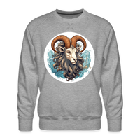 Thumbnail for Men’s Symbol Capricorn Premium Sweatshirt - heather grey