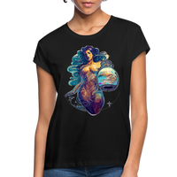 Thumbnail for Women's Mythical Aquarius Relaxed Fit T-Shirt - black