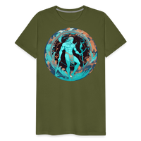 Thumbnail for Men's Mythical Aquarius Premium T-Shirt - olive green