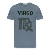 Thumbnail for Men's Power Words Virgo Premium T-Shirt - steel blue