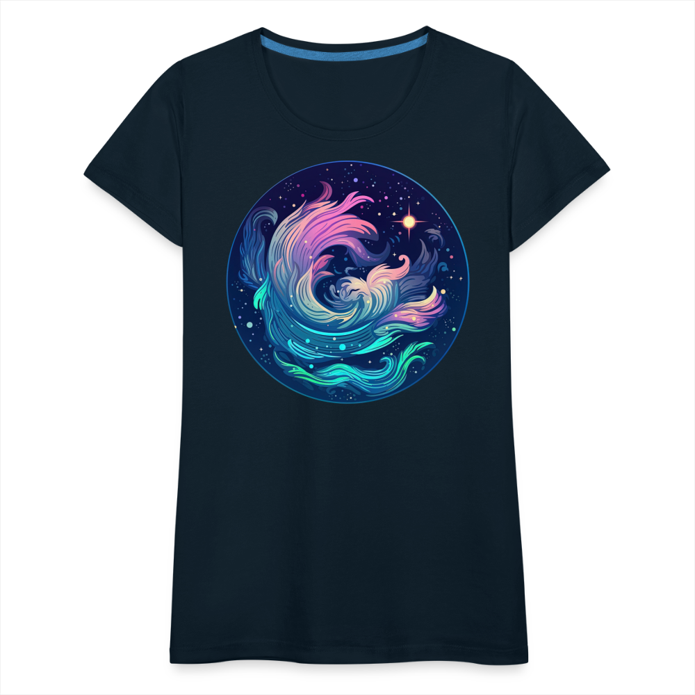 Women’s Magic Aquarius Premium T-Shirt - deep navy