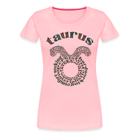 Thumbnail for Women's Power Words Taurus Premium T-Shirt - pink