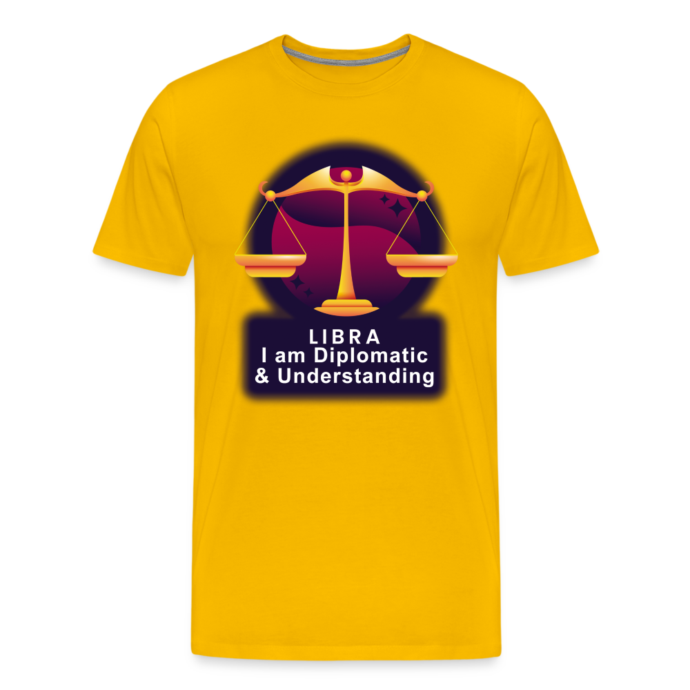 Men's Glow Libra Premium T-Shirt - sun yellow