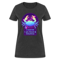 Thumbnail for Women's Neon Cancer T-Shirt - heather black