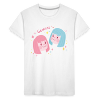 Thumbnail for Kid’s Pinky Gemini Premium Organic T-Shirt - white