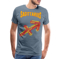 Thumbnail for Men's Power Words Sagittarius Premium T-Shirt - steel blue