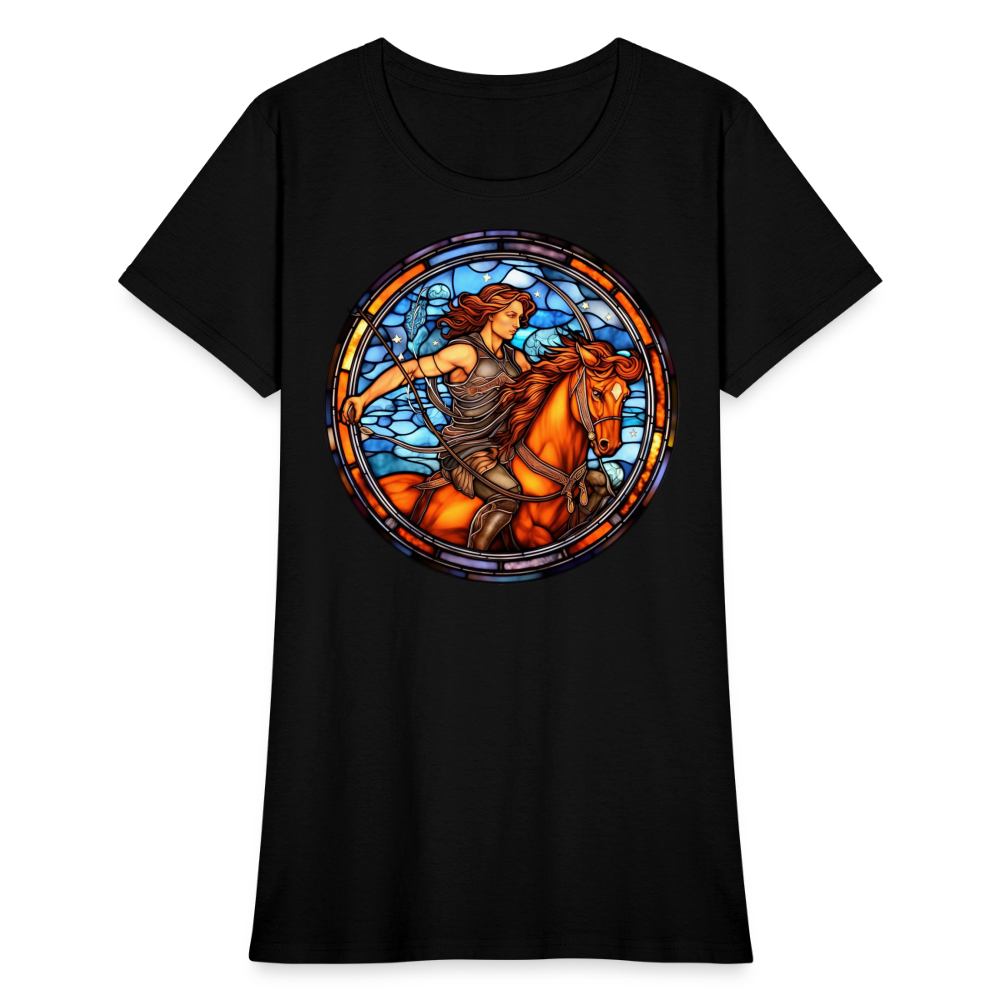 Women's Mosaic Sagittarius T-Shirt - black