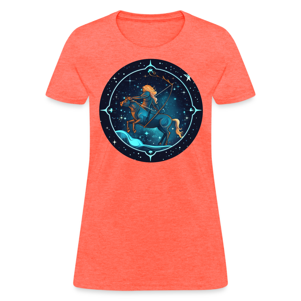 Women's Magic Sagittarius T-Shirt - heather coral