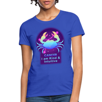 Thumbnail for Women's Neon Cancer T-Shirt - royal blue