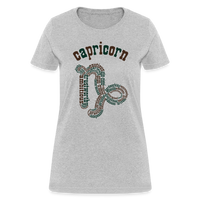 Thumbnail for Women's Power Words Capricorn T-Shirt - heather gray