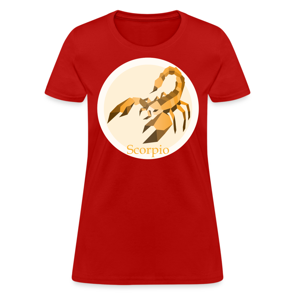 Women's Mosaic Scorpio T-Shirt - red