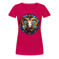 Thumbnail for Women’s Mosaic Aries Premium T-Shirt - dark pink