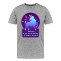 Thumbnail for Men's Neon Taurus Premium T-Shirt - heather gray