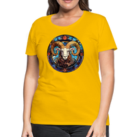 Thumbnail for Women’s Mosaic Aries Premium T-Shirt - sun yellow