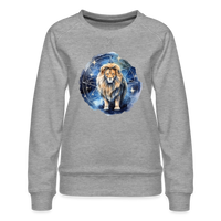 Thumbnail for Women’s Mythical Leo Premium Sweatshirt - heather grey