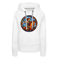 Thumbnail for Women’s Mosaic Sagittarius Premium Hoodie - white