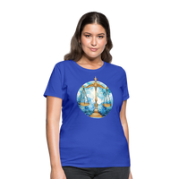 Thumbnail for Women's Mythical Libra T-Shirt - royal blue