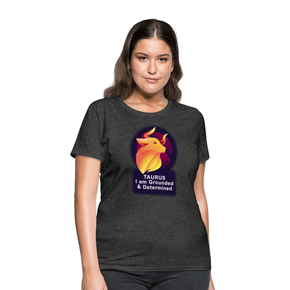 Women's Glow Taurus T-Shirt - heather black