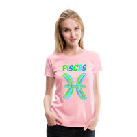 Thumbnail for Women's Power Words Pisces Premium T-Shirt - pink