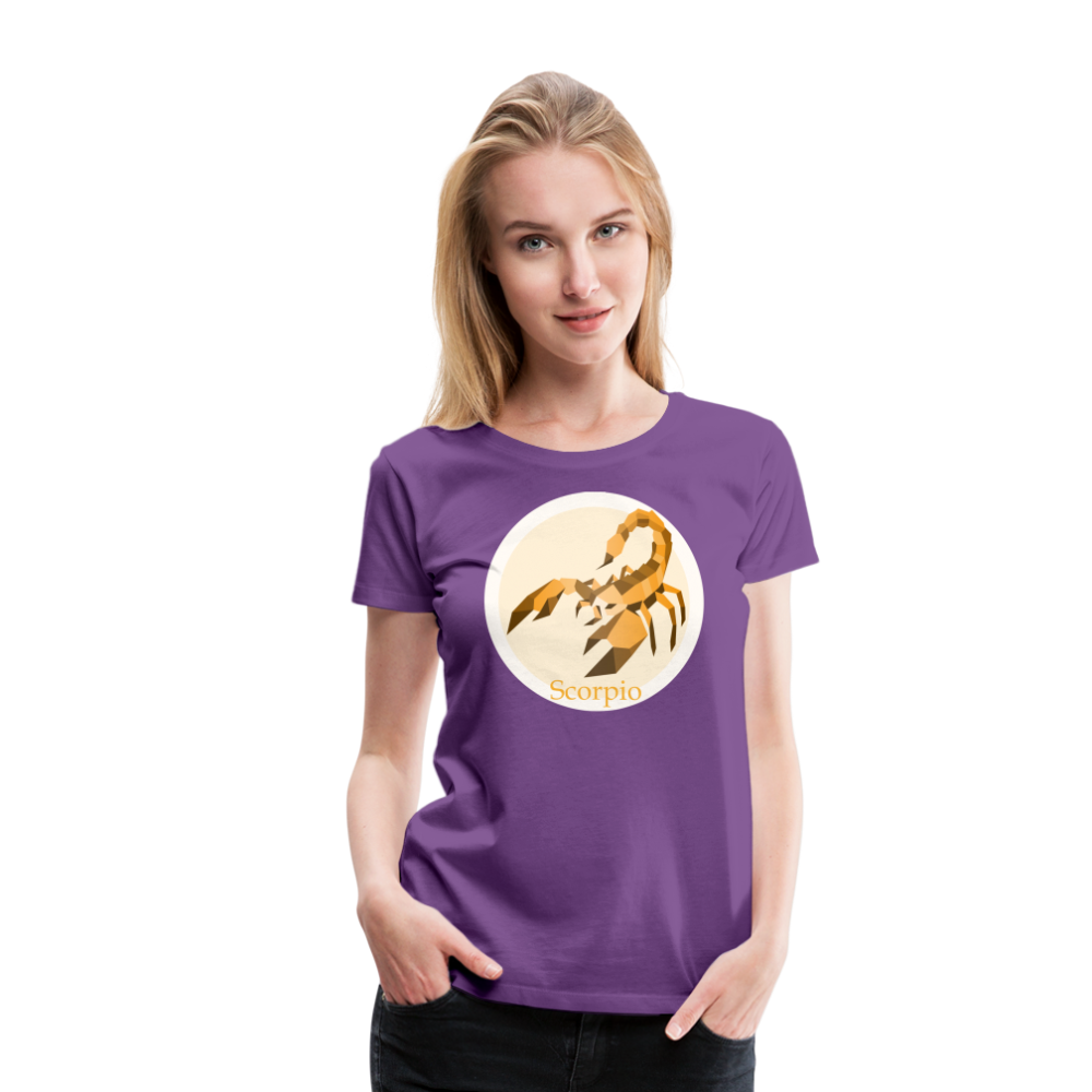 Women’s Mosaic Scorpio Premium T-Shirt - purple