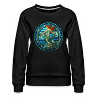 Thumbnail for Women’s Mosaic Aquarius Premium Sweatshirt - black