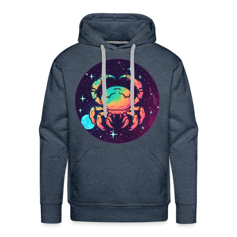 Men’s Mystic Cancer Premium Hoodie - heather denim