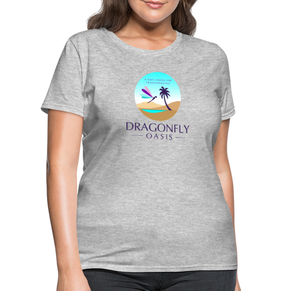 Women's Dragonfly Oasis V.1 Capricorn T-Shirt - heather gray