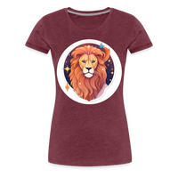 Thumbnail for Women's Symbol Leo Premium T-Shirt - heather burgundy