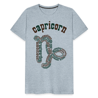 Thumbnail for Men's Power Words Capricorn Premium T-Shirt - heather ice blue