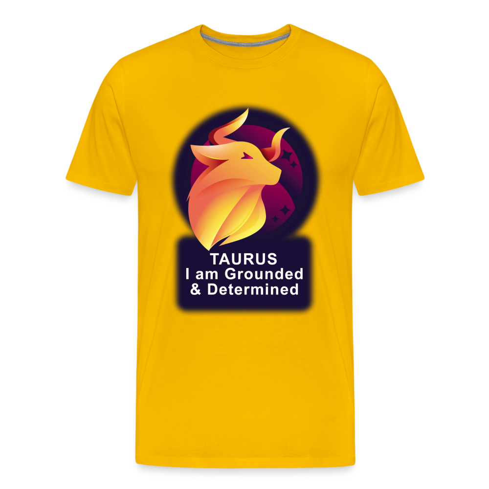 Men's Glow Taurus Premium T-Shirt - sun yellow