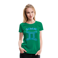 Thumbnail for Women's Power Words Gemini Premium T-Shirt - kelly green