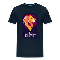 Thumbnail for Men's Glow Leo Premium T-Shirt - deep navy