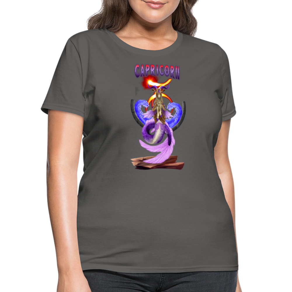 Astral Capricorn Women's T-Shirt - charcoal