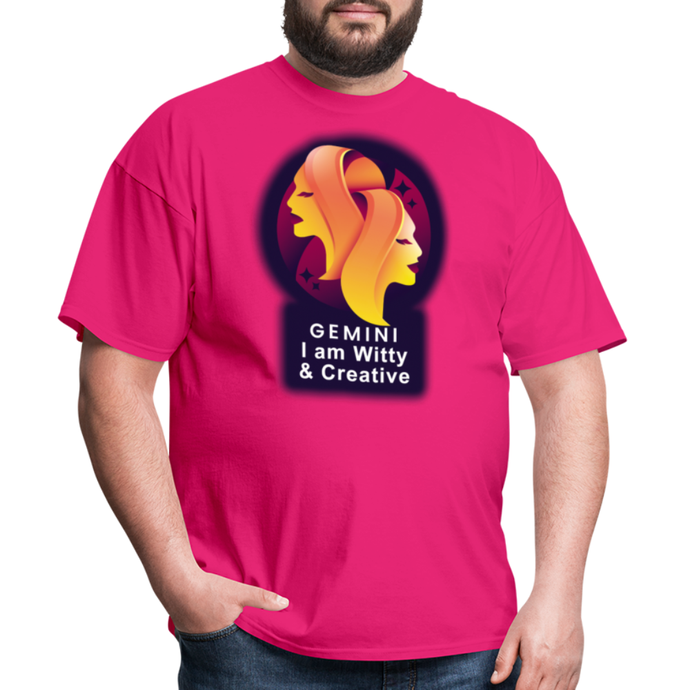 Men's Glow Gemini Classic T-Shirt - fuchsia