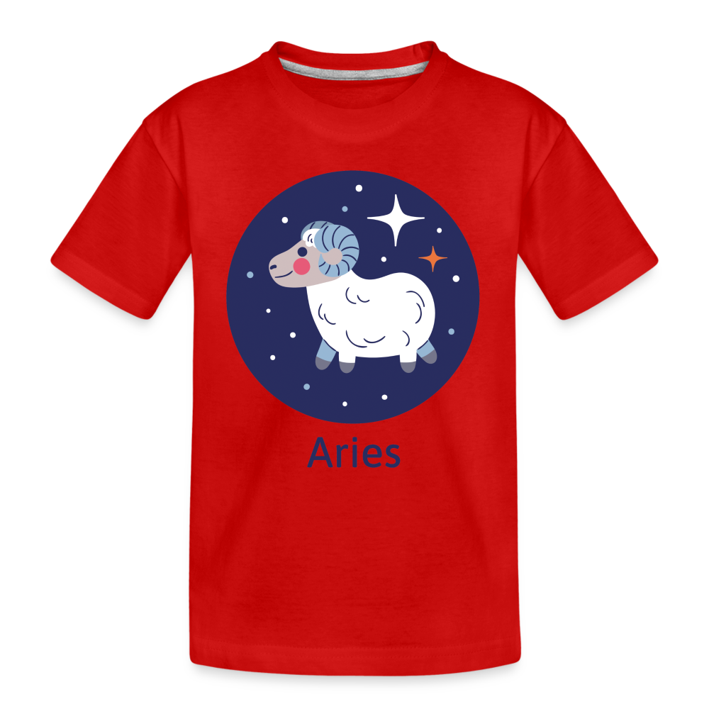 Kid’s Bluey Aries Premium Organic T-Shirt - red