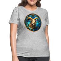 Thumbnail for Women's Mosaic Capricorn T-Shirt - heather gray