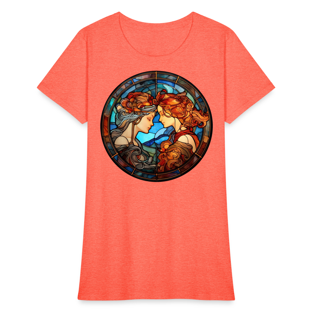 Women's Mosaic Gemini T-Shirt - heather coral