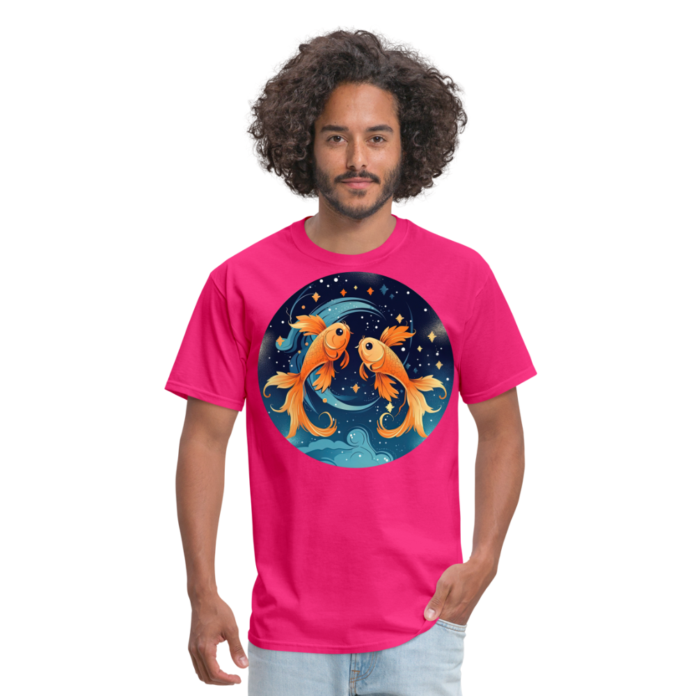 Men's Magic Pisces Classic T-Shirt - fuchsia