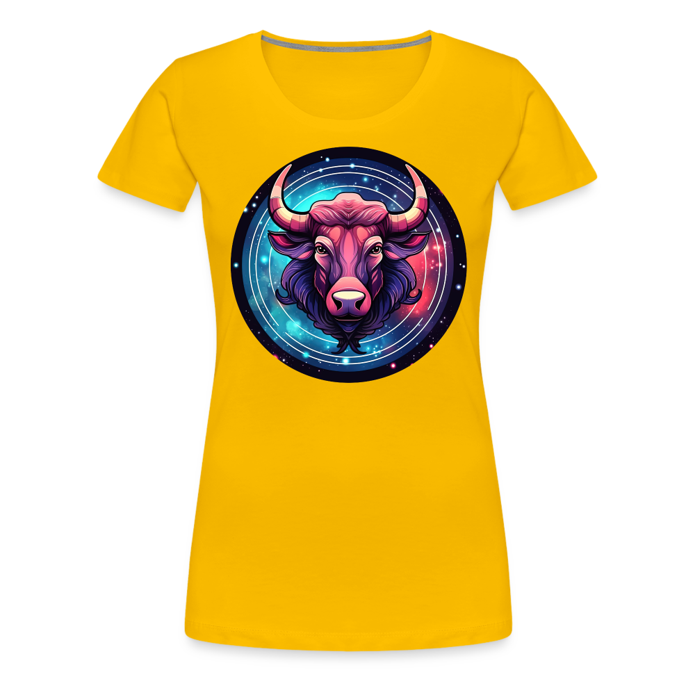 Women’s Mystic Taurus Premium T-Shirt - sun yellow