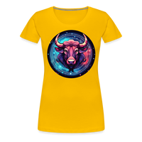 Thumbnail for Women’s Mystic Taurus Premium T-Shirt - sun yellow