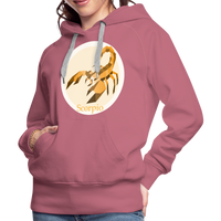 Thumbnail for Women’s Mosaic Scorpio Premium Hoodie - mauve