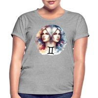 Thumbnail for Women's Mythical Gemini Relaxed Fit T-Shirt - heather gray