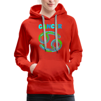 Thumbnail for Women's Power Words Cancer Premium Hoodie - red