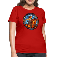 Thumbnail for Women's Mosaic Sagittarius T-Shirt - red